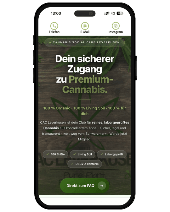 Website-Referenz: CAC Leverkusen – von DubbelsOne